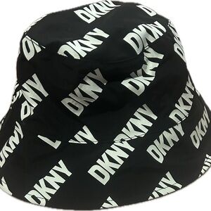 DKNY Monochrome Logo Bucket Hat